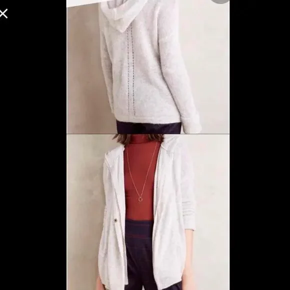 Anthropologie Wool Alpaca Blend Moth Double Up Sweater S - Picture 1 of 5